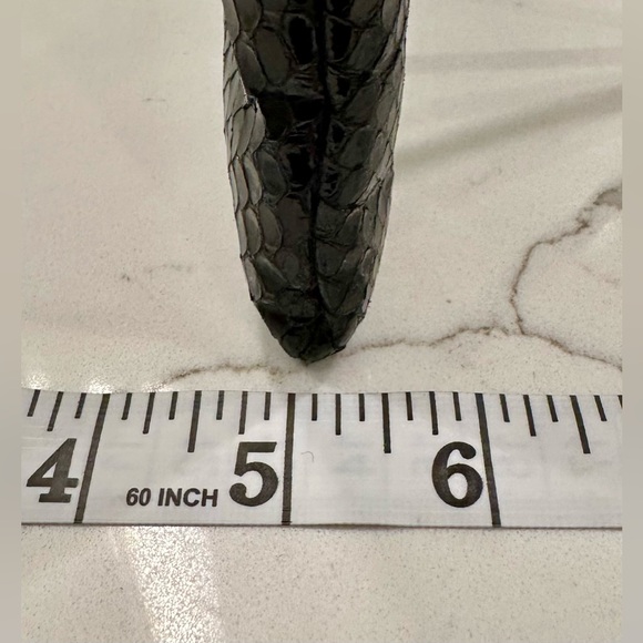 Vintage Robinson’s Black Snakeskin Patterned Leather Bag - EUC - Picture 11 of 12